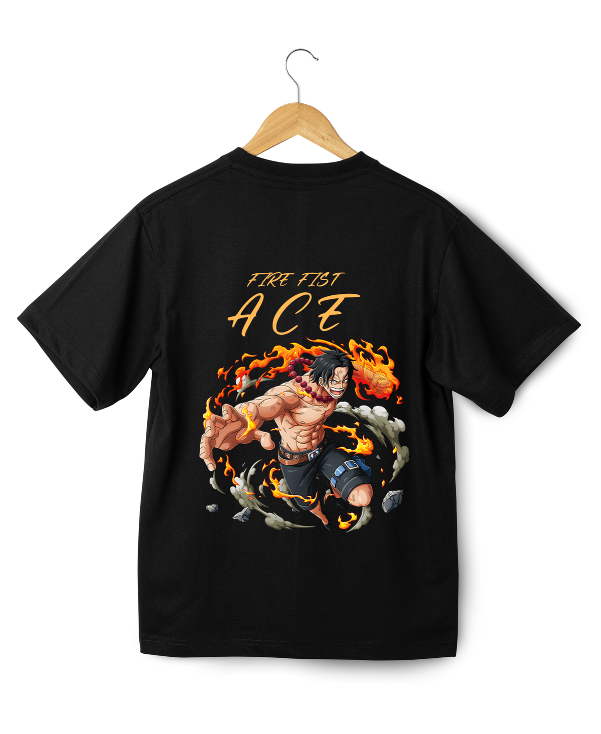 One Piece Fire Fist Ace Unisex Oversized T-Shirt