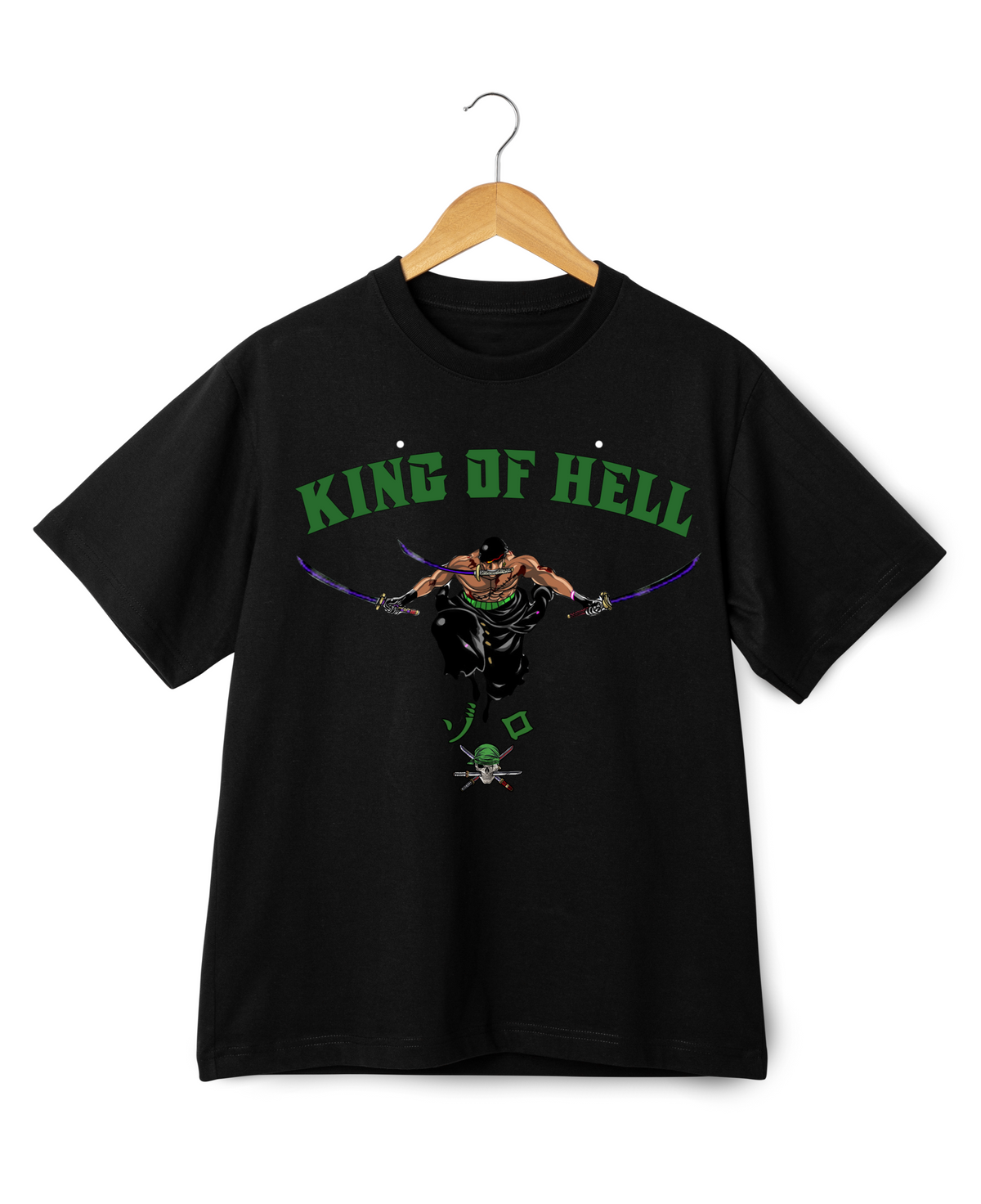 King of Hell Zoro Unisex Oversized T-Shirt