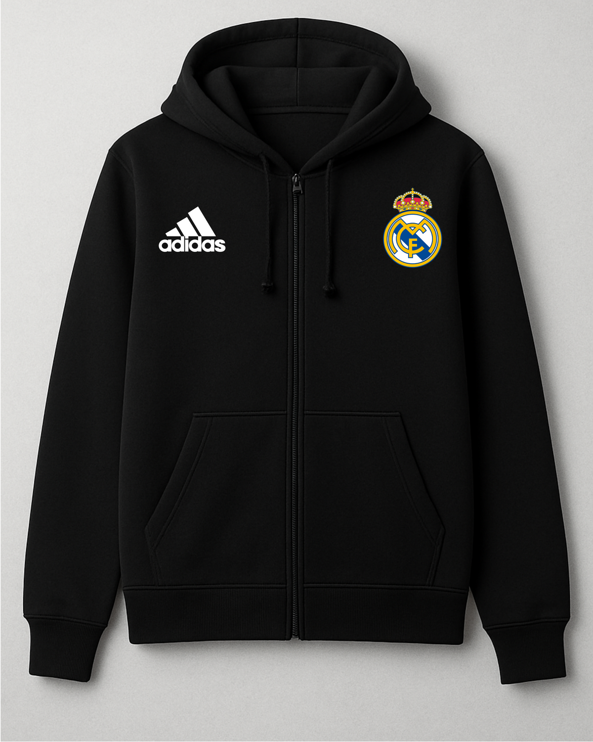 Real Madrid Unisex Zipper Hoodie